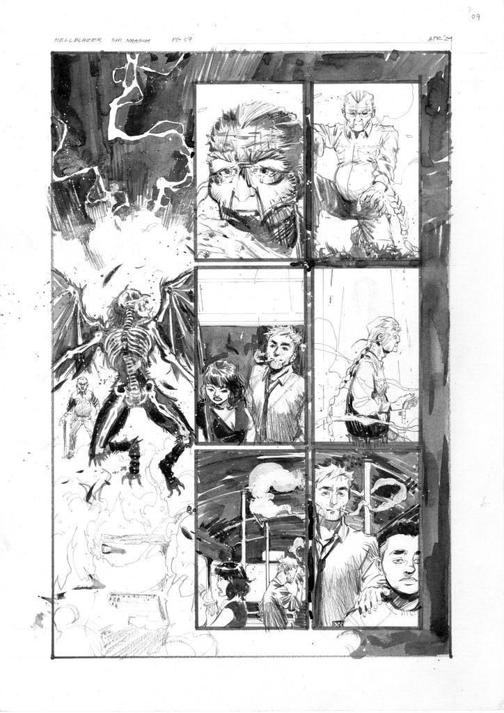 Kelsey Ramsay Original Art Hellblazer: Dead in America #5 Page 7 Comic Art