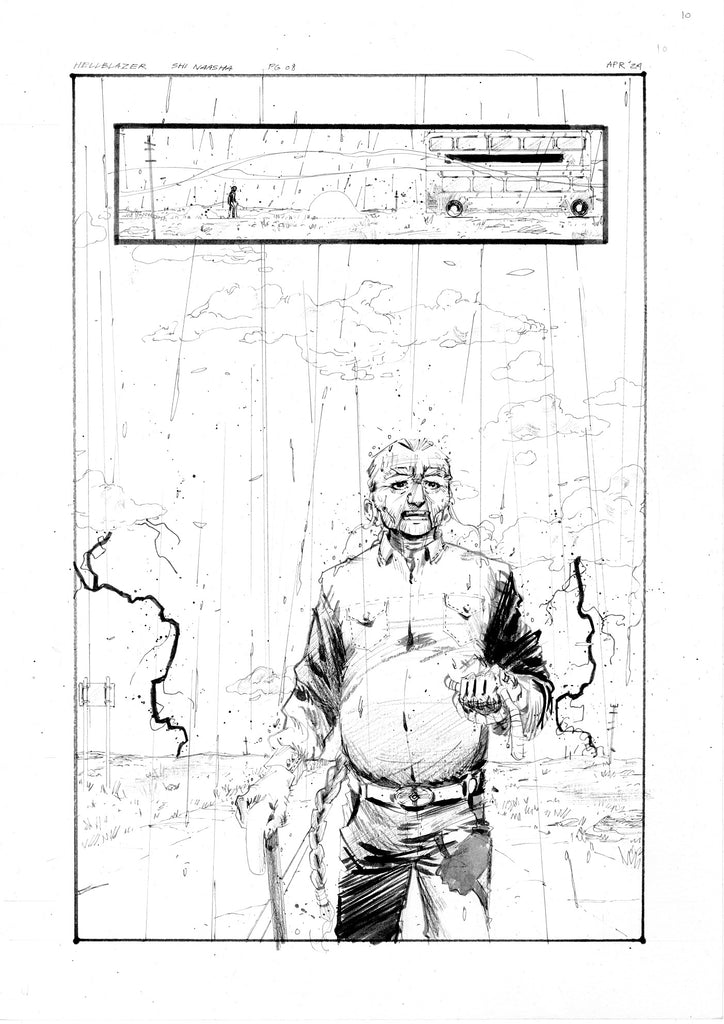 Kelsey Ramsay Original Art Hellblazer: Dead in America #5 Page 8 Comic Art