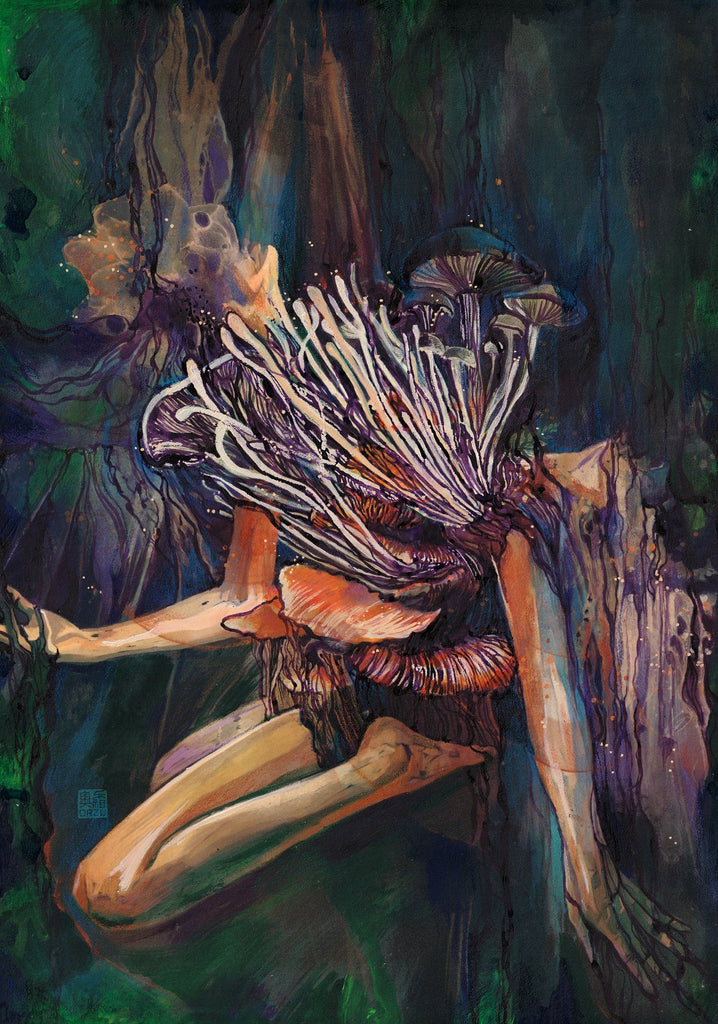 Zu Orzu Original Art Hello Darkness #1 Cover Comic Art