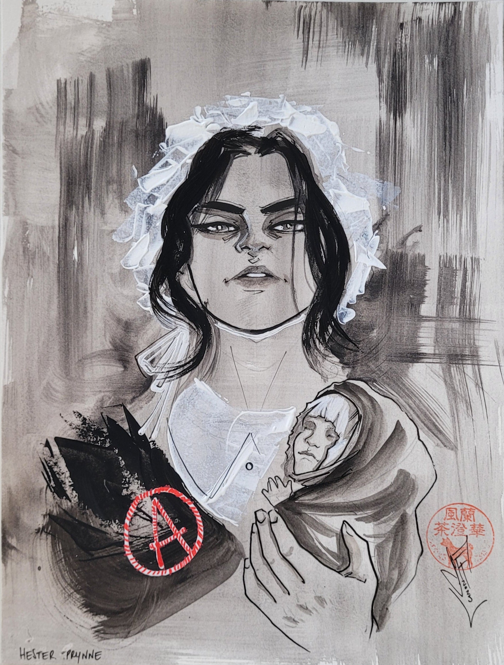 Francesca Fantini Original Published Upper Deck Hester Prynne Art