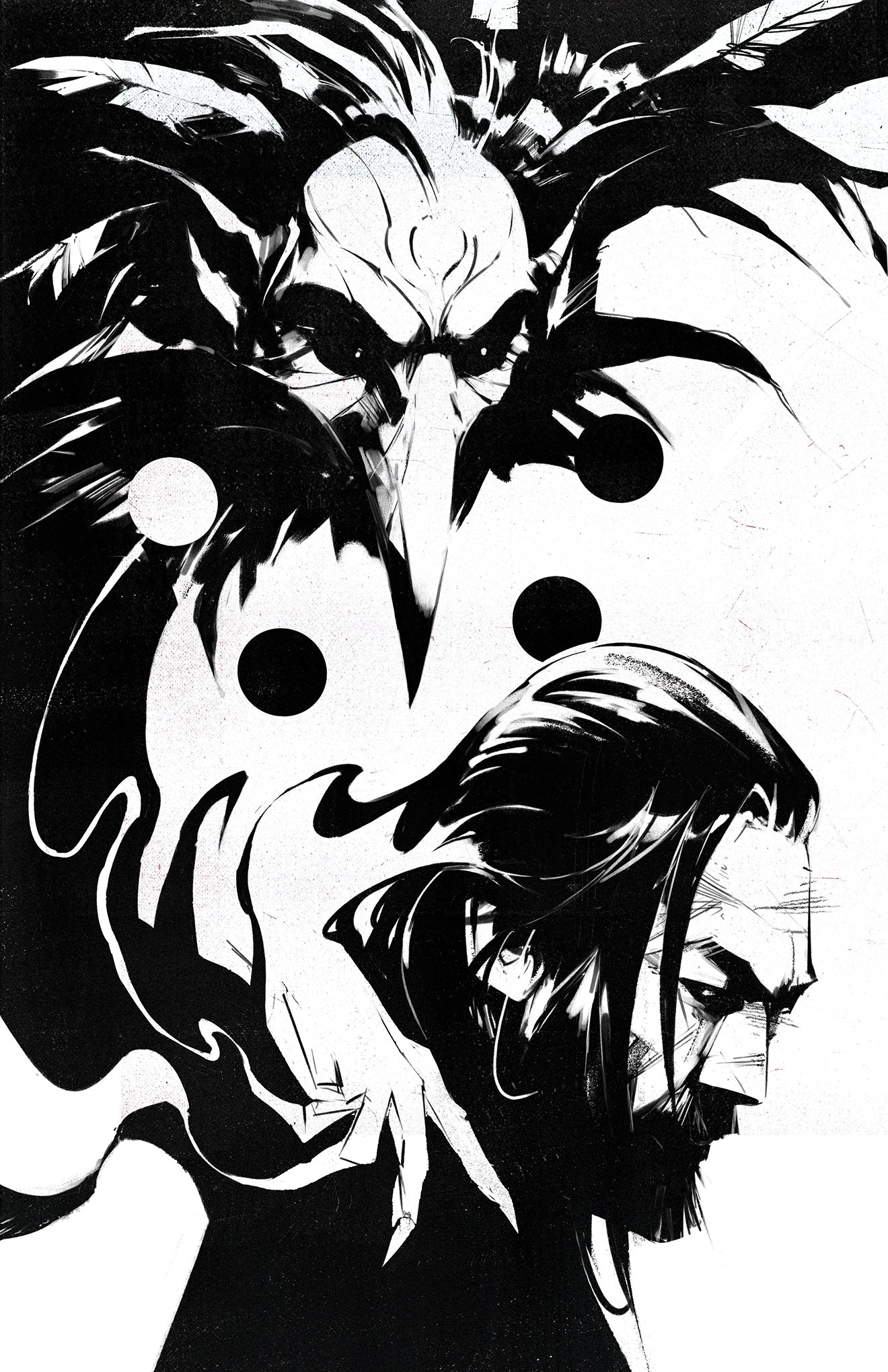 Nick Marinkovich Original Art Honor and Curse: Eternal #1 Cover