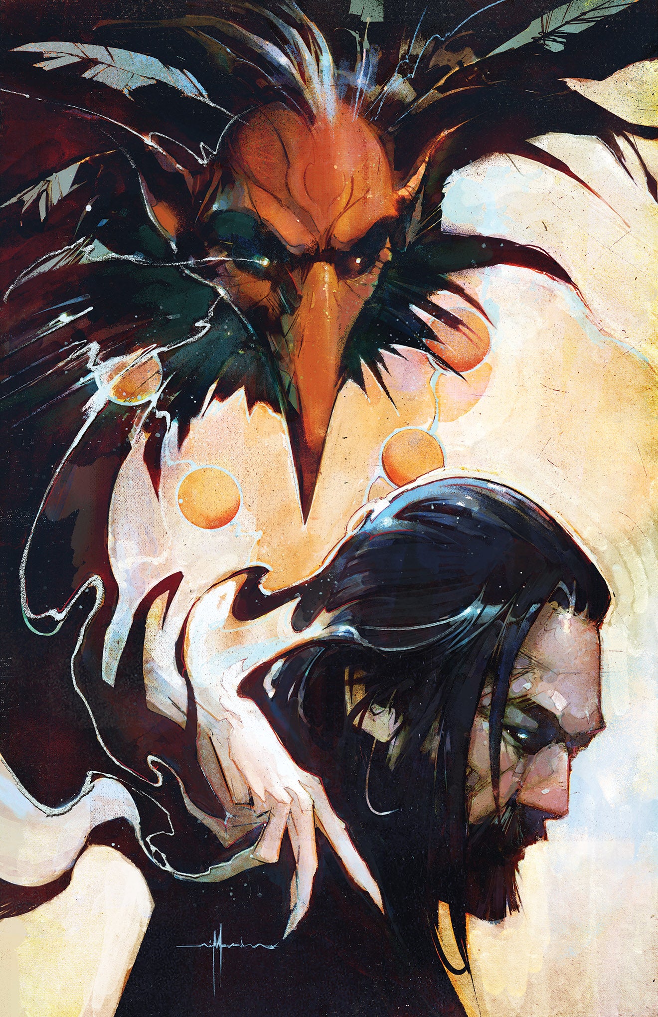 Nick Marinkovich Original Art Honor and Curse: Eternal #1 Cover