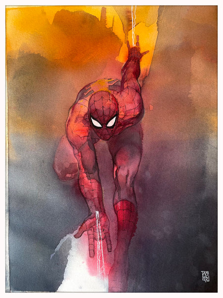 Alex Maleev Original Art Spider-Man Illustration