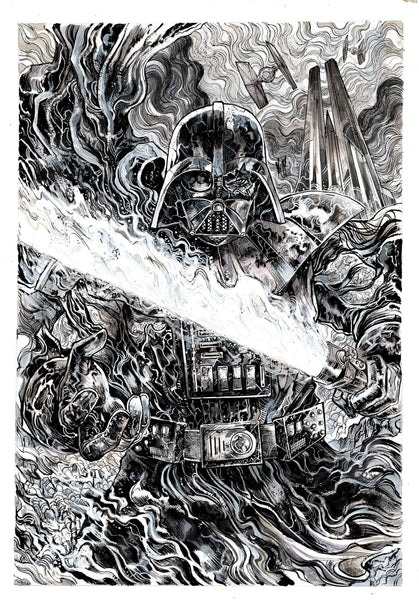 Vincenzo Riccardi Original Art Darth Vader: Dark Lord’s Fury Sideshow Collectibles Art