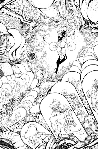 Jorge Corona Original Art Knight Terrors: Titans #1 Cover