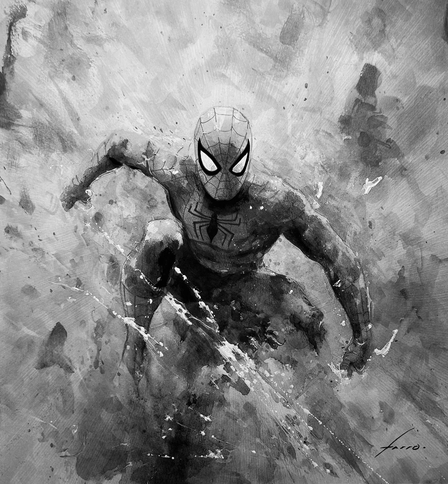 Viktor Farro Original Art Spider-Verse Spider-Man Illustration