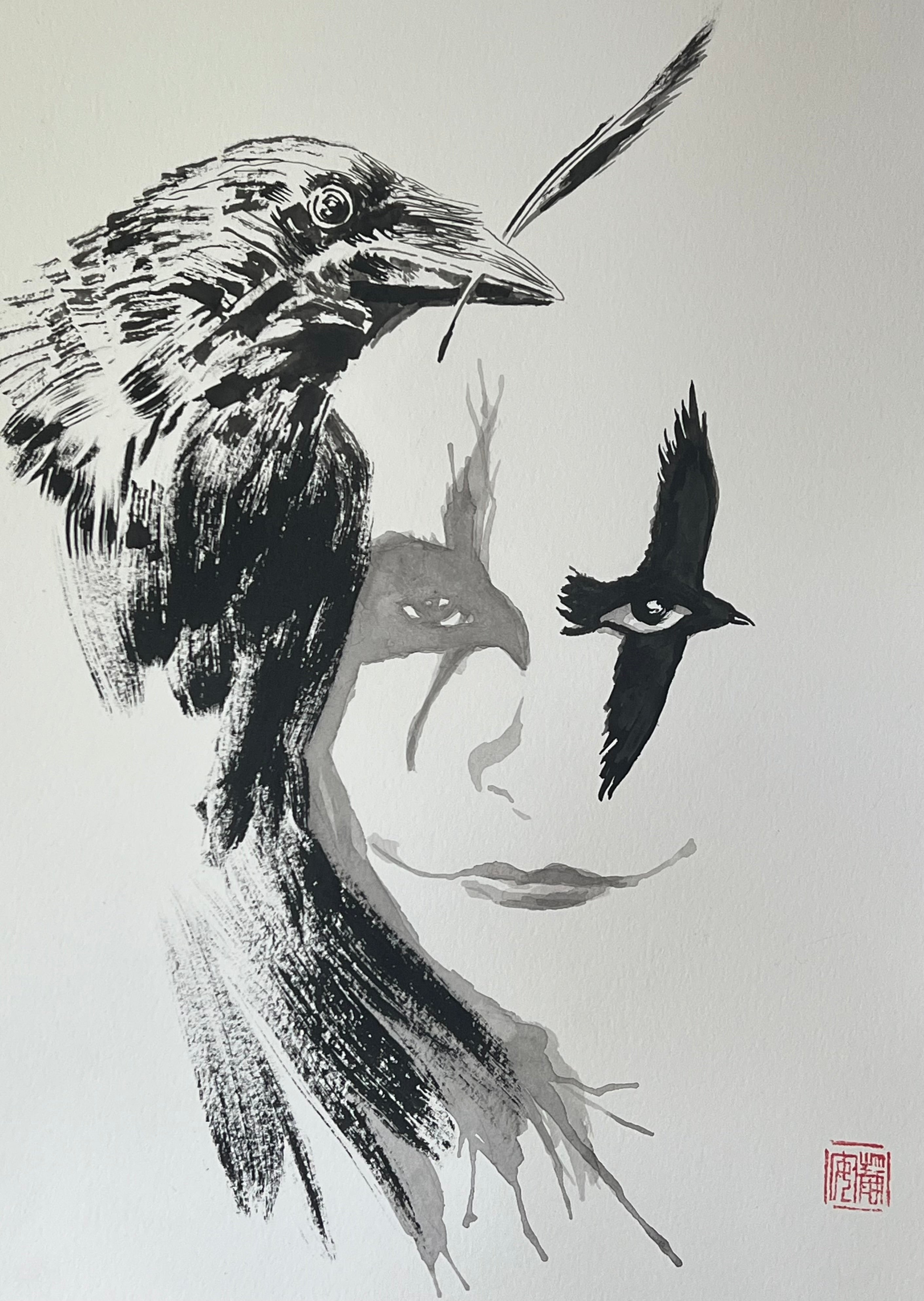 David Mack Original Art The Crow, in Memory of Brandon Lee Tribute 4 2026