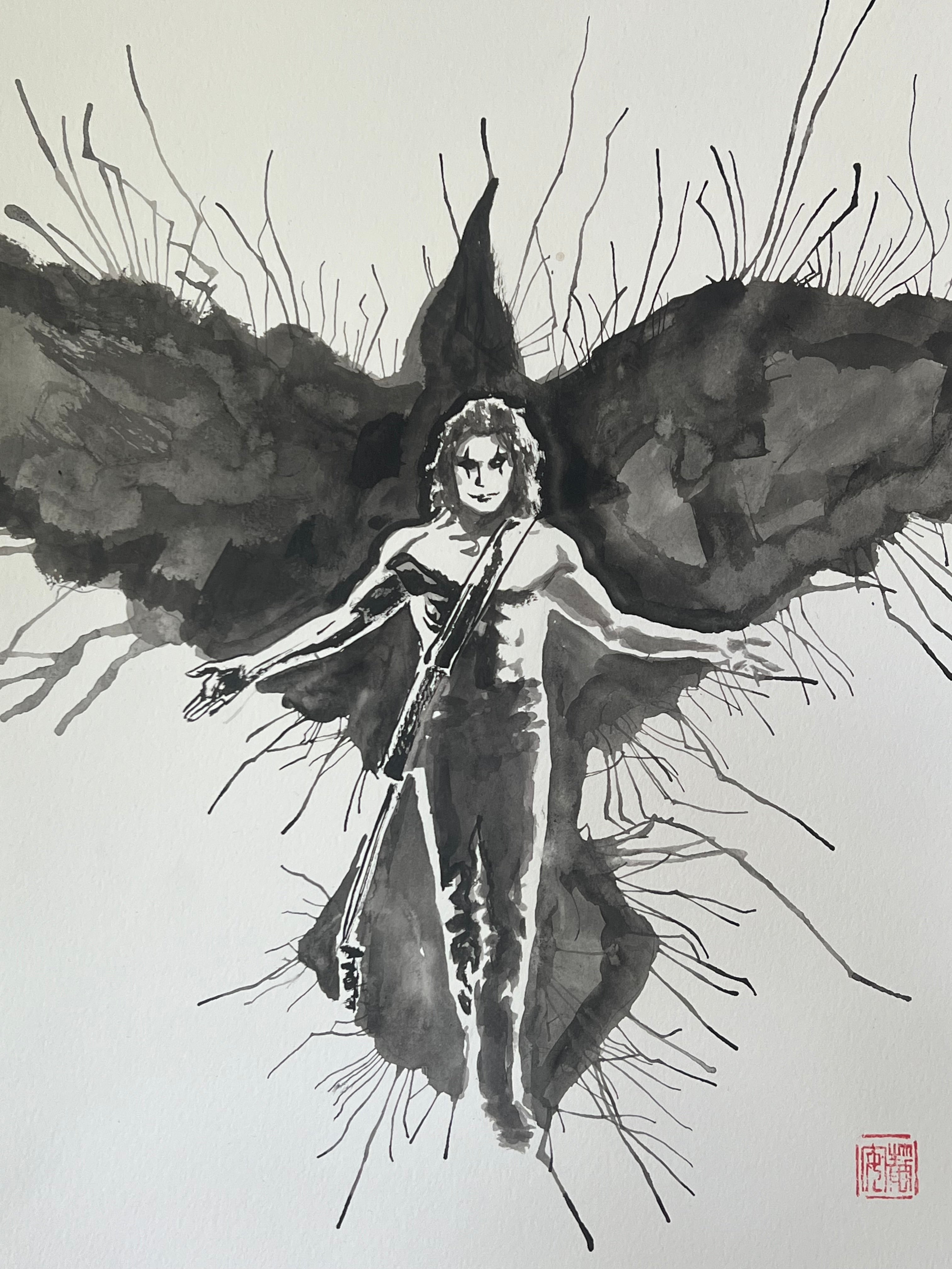 David Mack Original Art The Crow, in Memory of Brandon Lee Tribute 8 2026