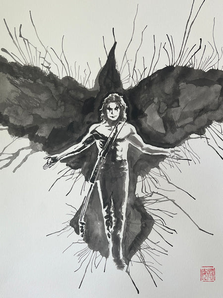 David Mack Original Art The Crow, in Memory of Brandon Lee Tribute 8 2026