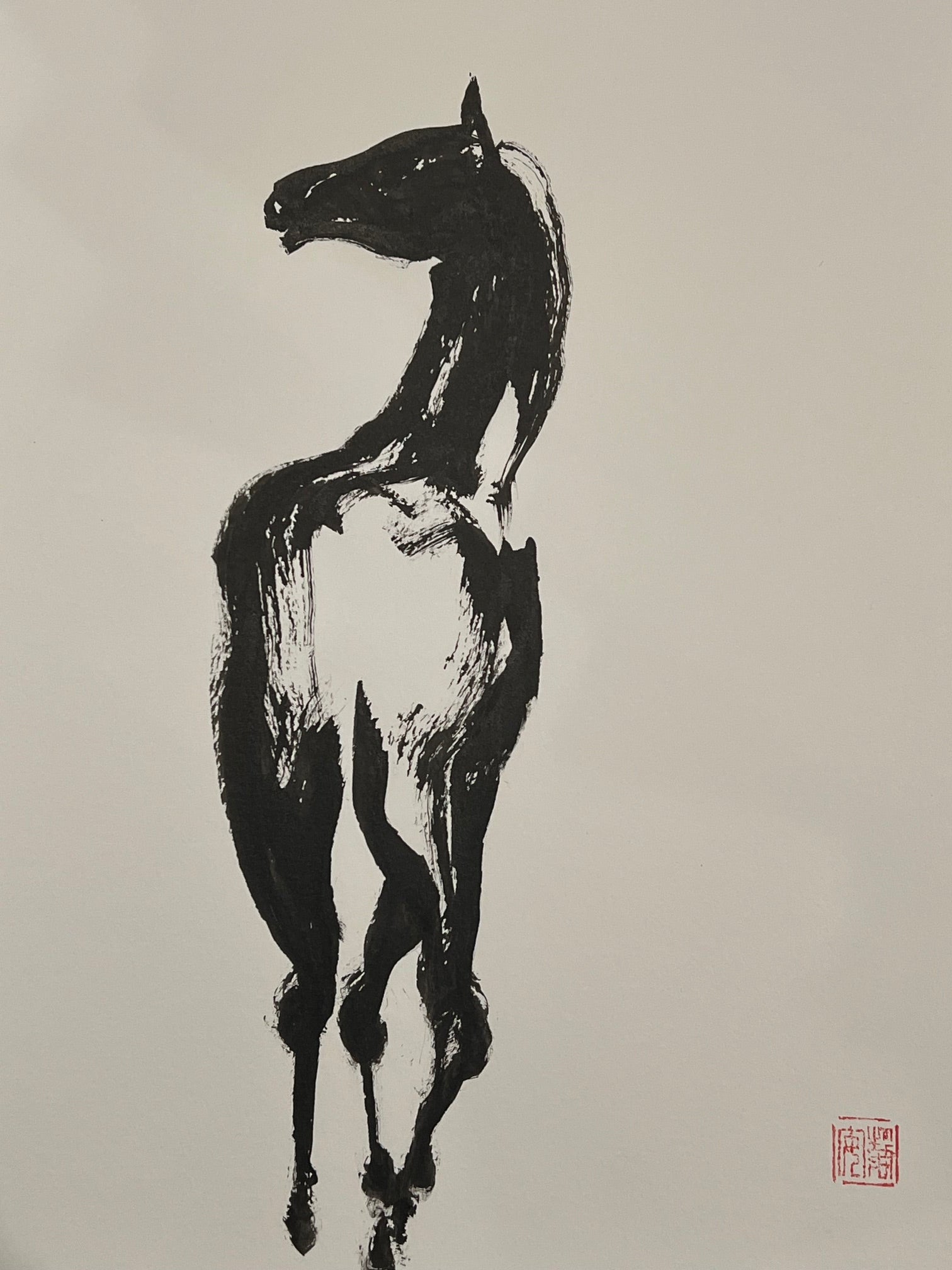 David Mack Original Art The Year of the Horse Brush & Ink Illustration 4