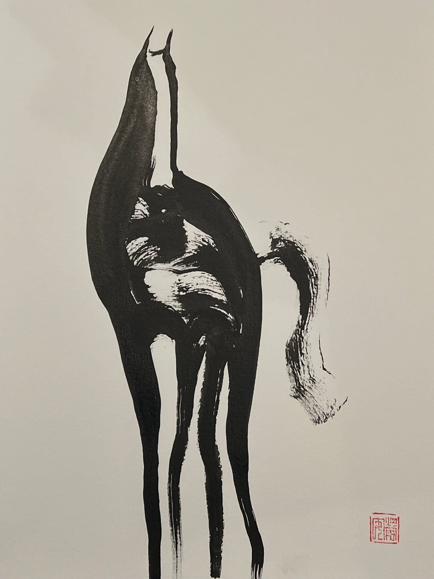 David Mack Original Art The Year of the Horse Brush & Ink Illustration 5