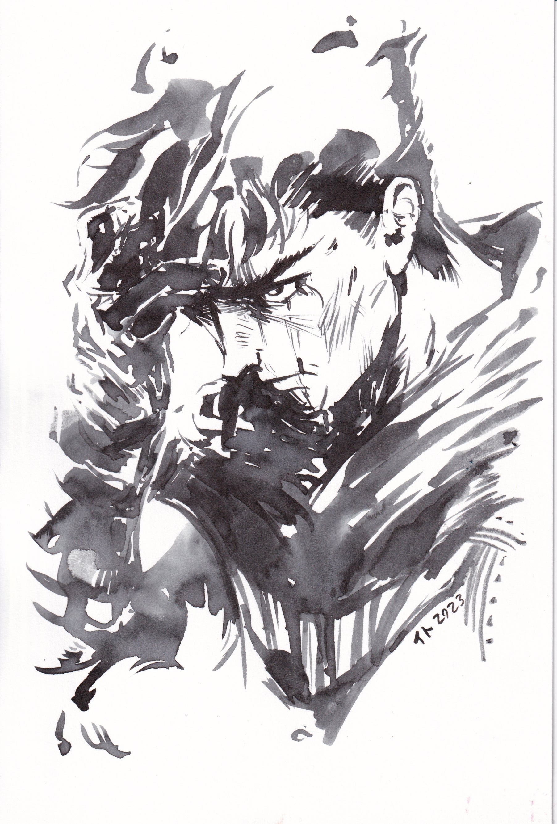 Ito Original Art Guts from Berserk Illustration