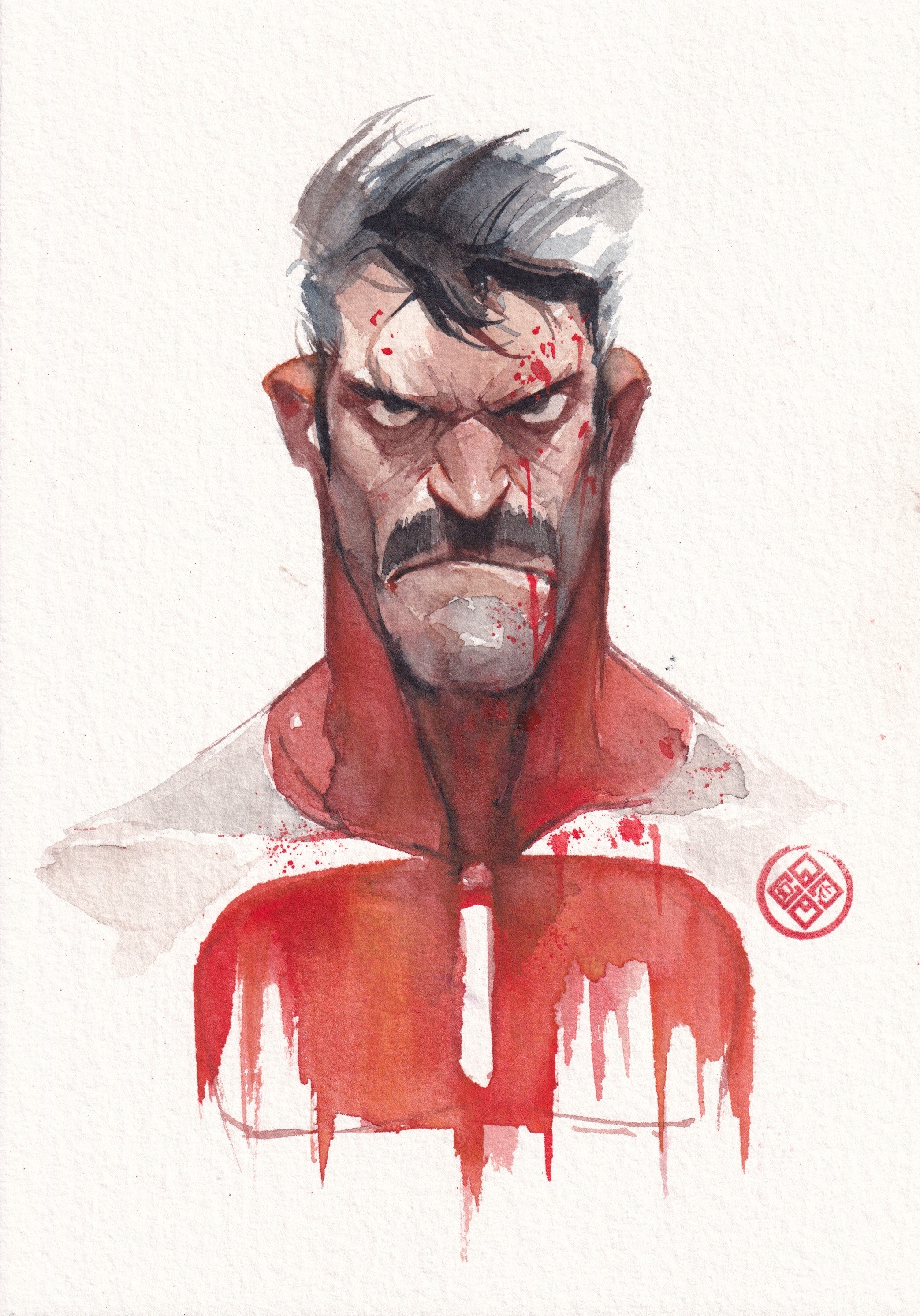 Ito Original Art Invincible Omni Man Illustration