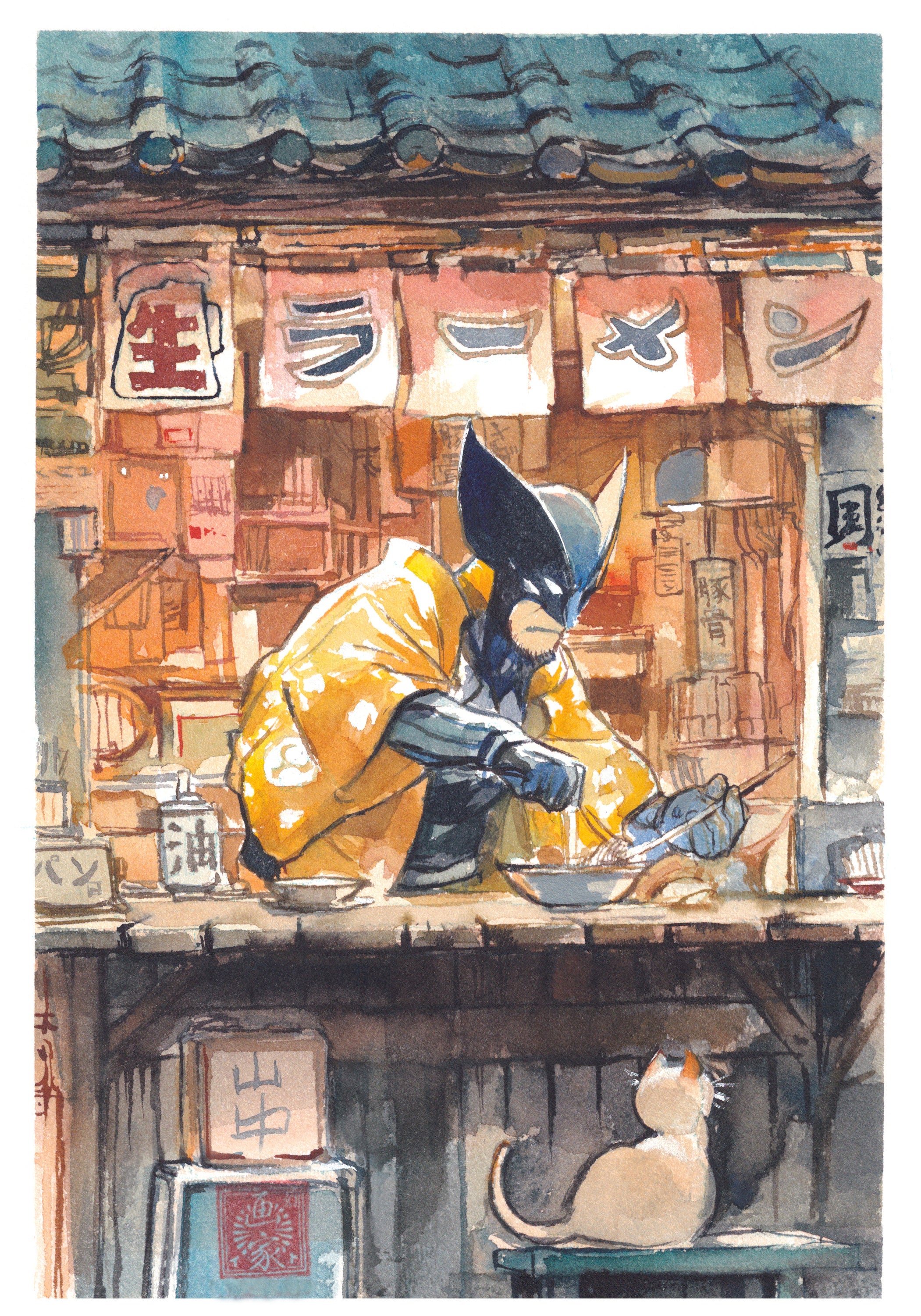 Ito 居酒屋 Izakaya Postcard Set (+Original Sketch Bundle)