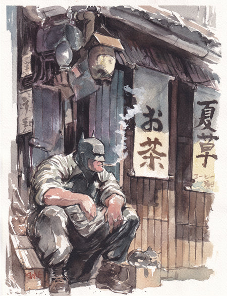 Ito Original Art Batman Japan Illustration