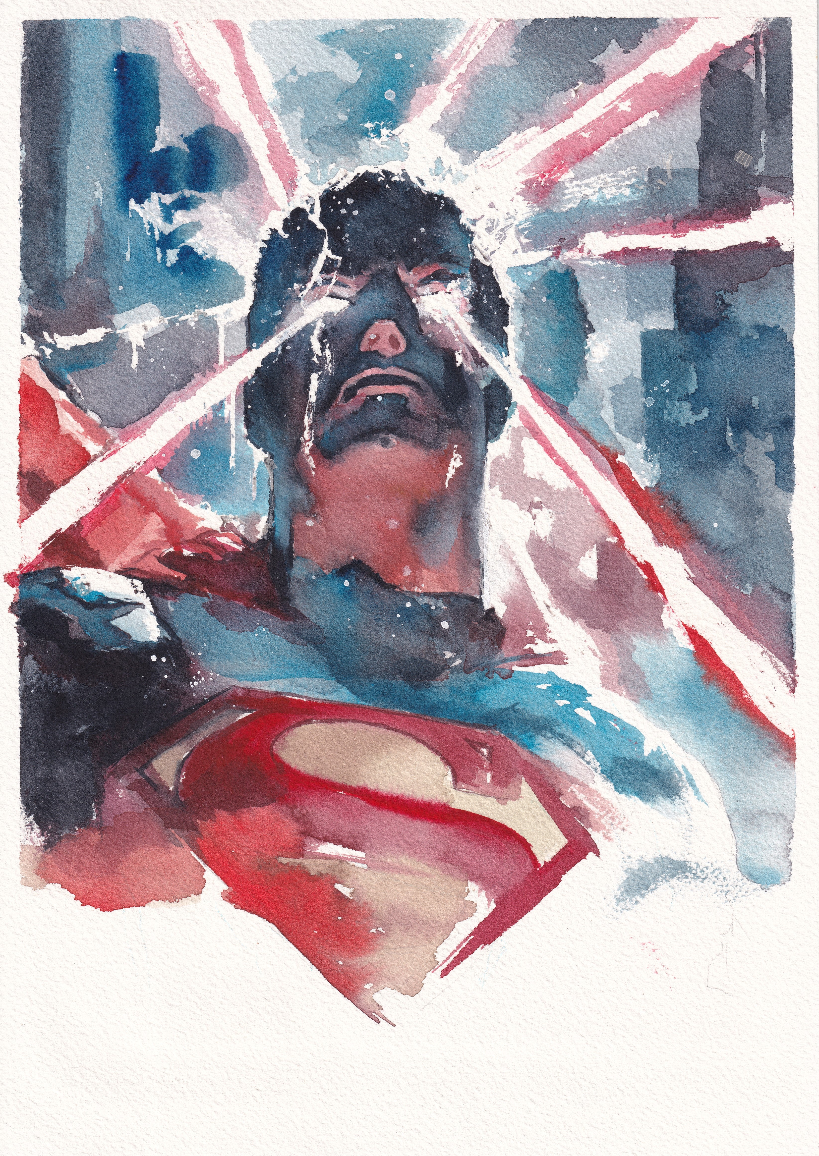 Ito Original Art Superman Illustration