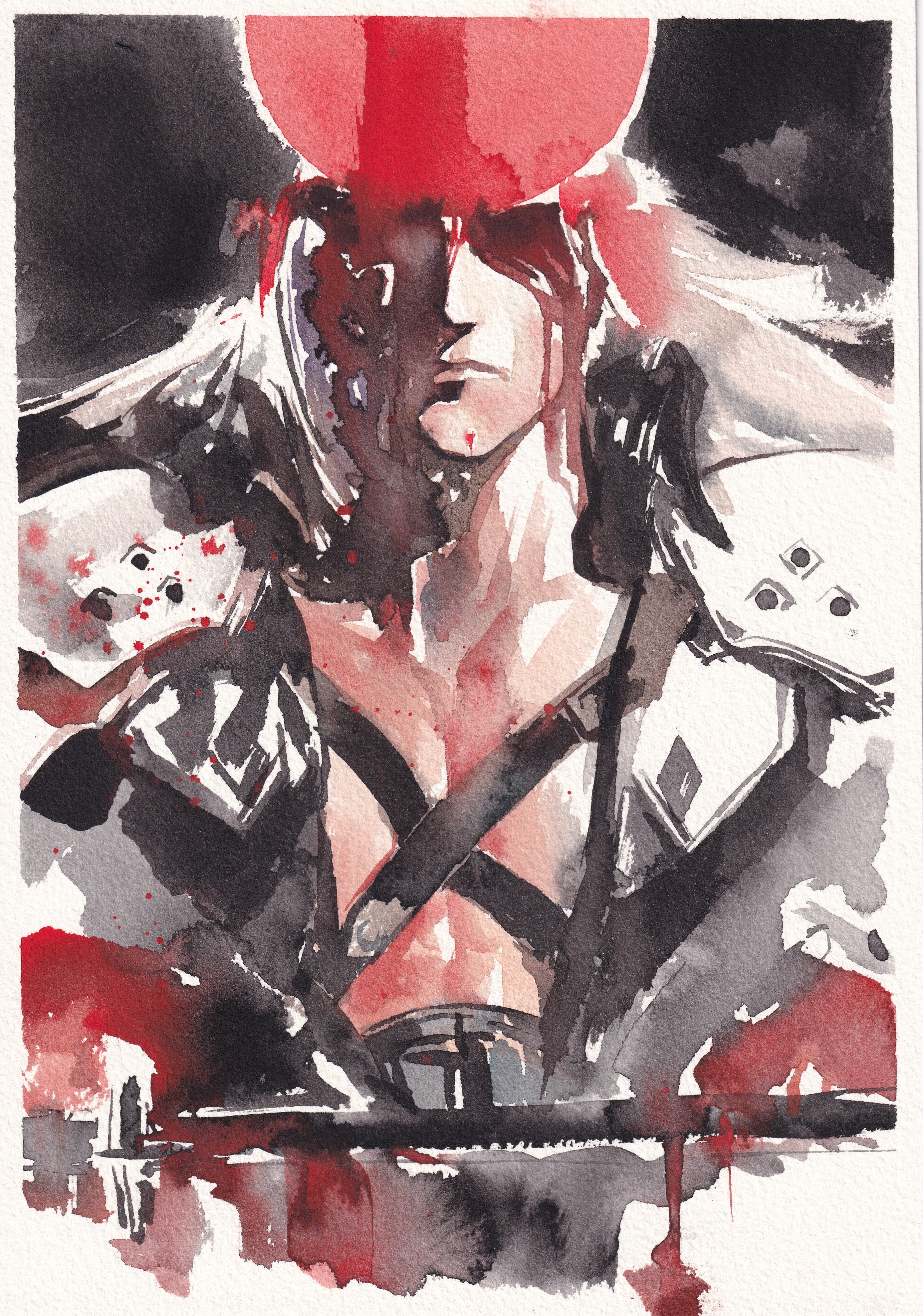 Ito Original Art Final Fantasy Sephiroth Illustration