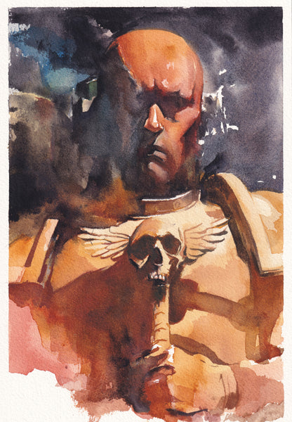 Ito Original Art Space Marine War Hammer Illustration