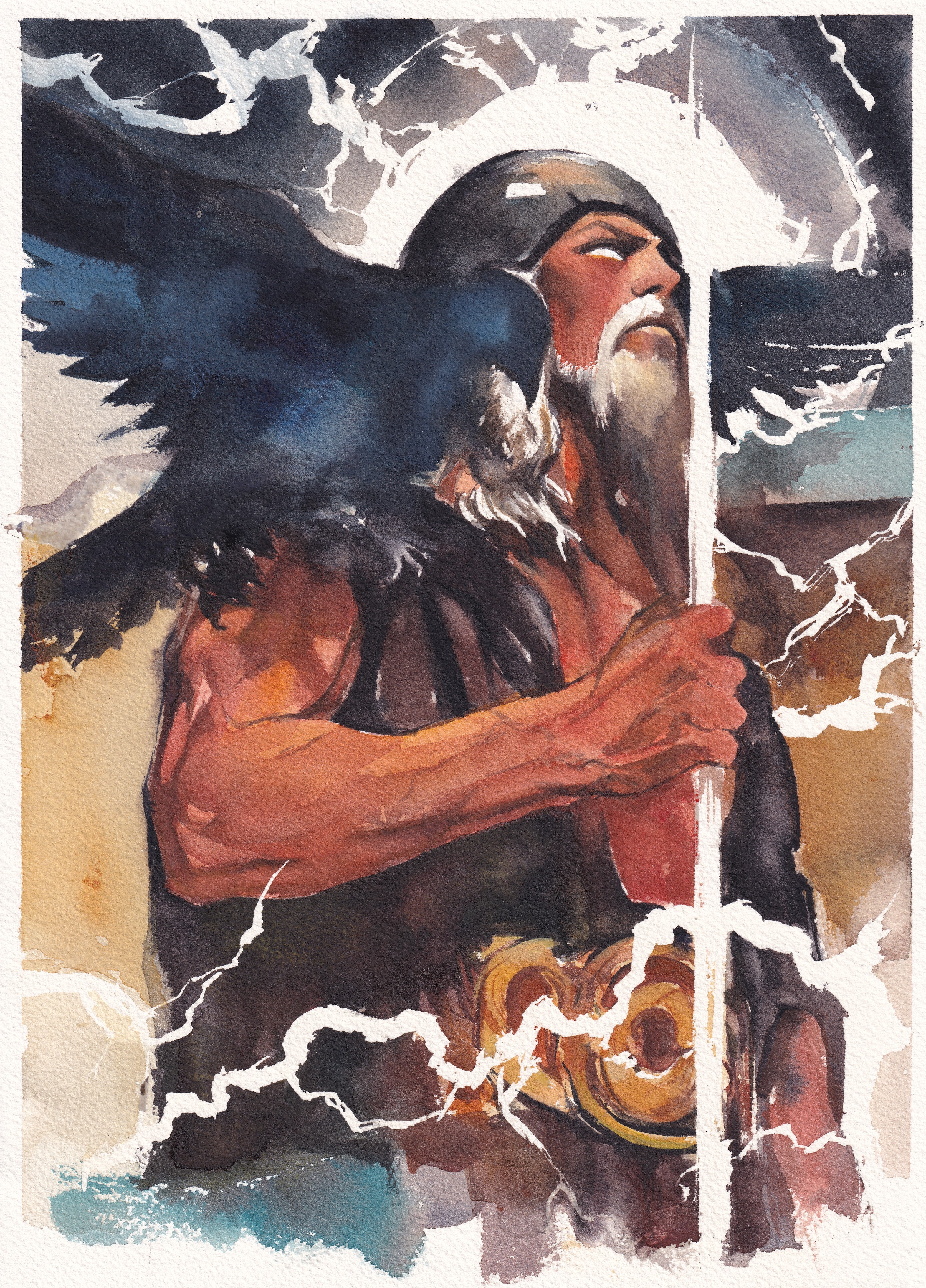 Ito Original Art Mythology Collection: Odin Illustration