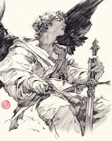 Ito Original Art 8x10" Ink Sketch 2