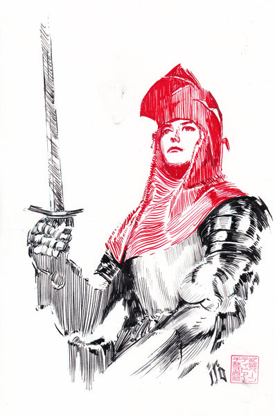 Ito Original Art Knights Sketch 3
