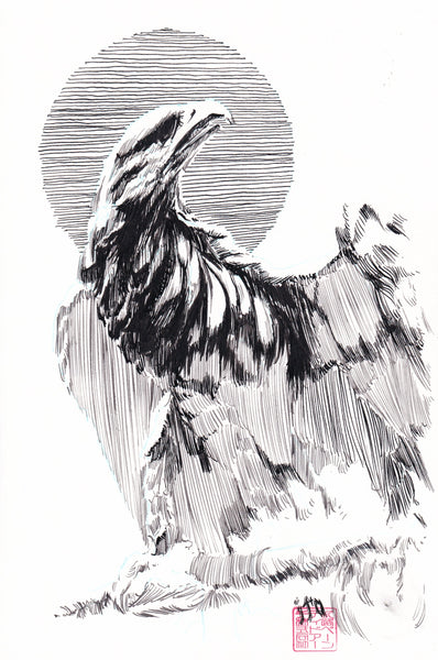 Ito Original Art Eagle Sketch