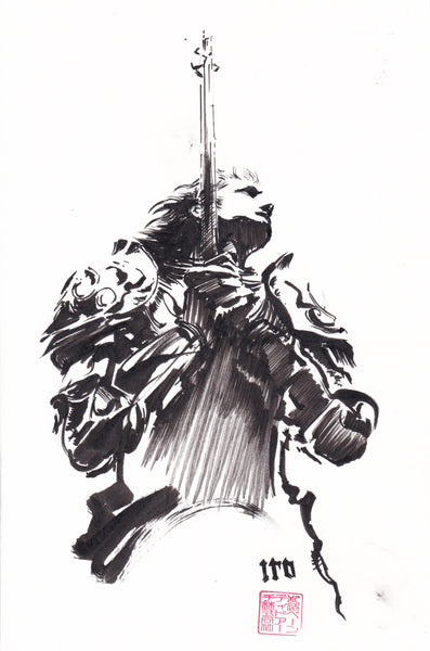 Ito Original Art Knights Sketch 2
