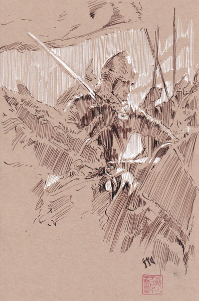 Ito Original Art Knights Sketch 1