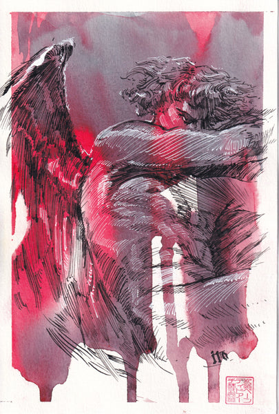 Ito Original Art Watercolour Sketch 3