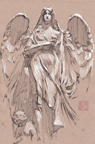 Ito Original Art Angel Sketch