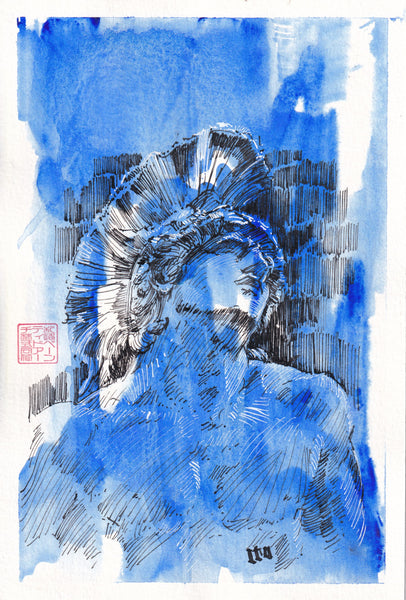 Ito Original Art Watercolour Sketch 1