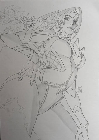 AKA Original Art Marvel Rivals: Hellfire Gala #1 Cover