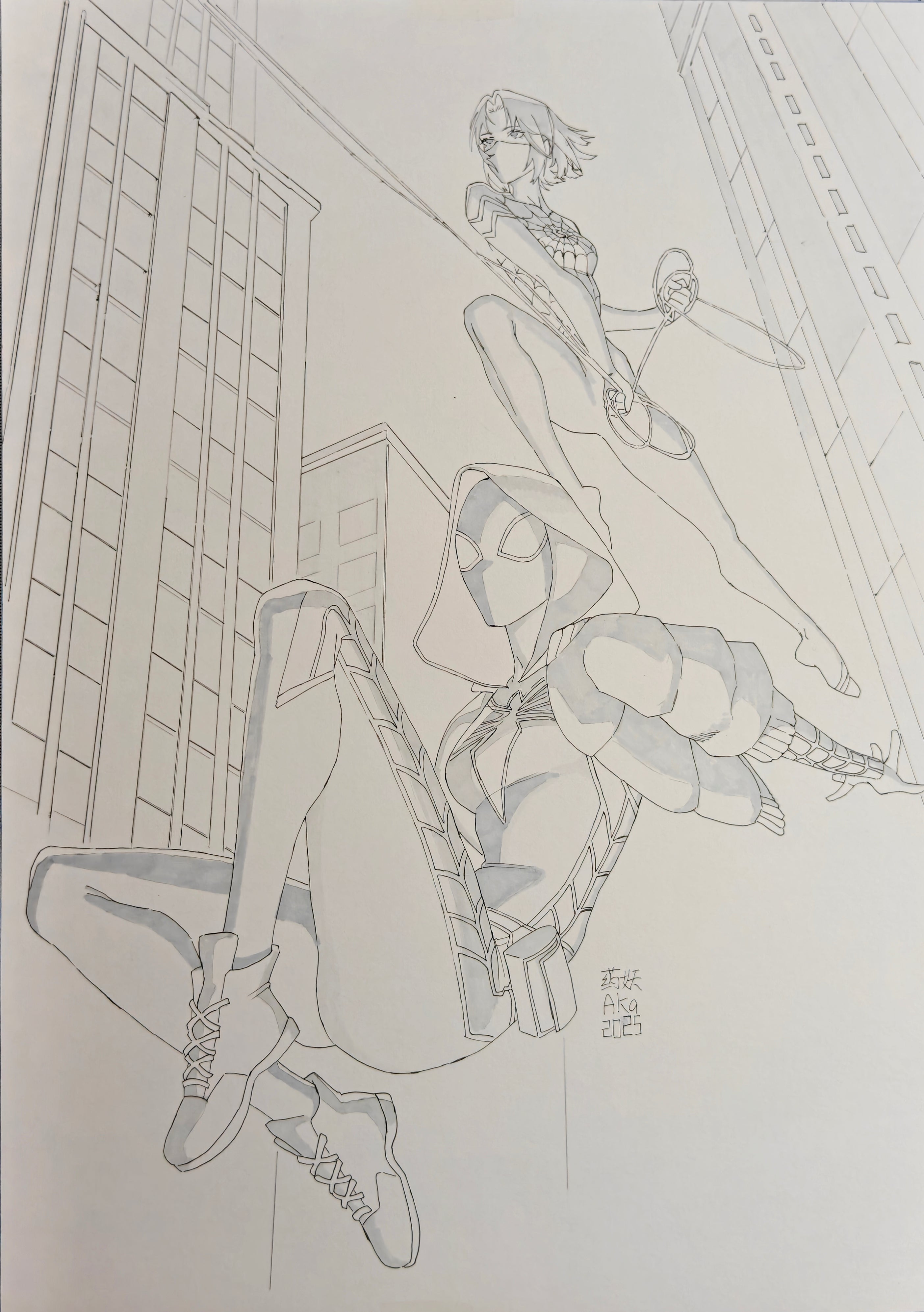 AKA Original Art All-New Spider-Gwen: Ghost-Spider #6 Cover