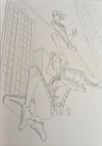 AKA Original Art All-New Spider-Gwen: Ghost-Spider #6 Cover