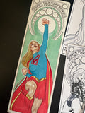 Emilio Laiso Original Art Supergirl Portfolio Blank Cover Art (includes full portfolio prints inside)