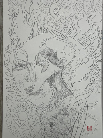 David Mack 'The Kiss' Rogue & Gambit 12x18
