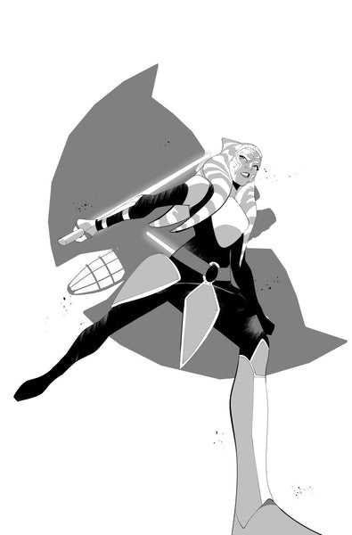 George Kambadais Original Art Star Wars: Ahsoka Tano Illustration