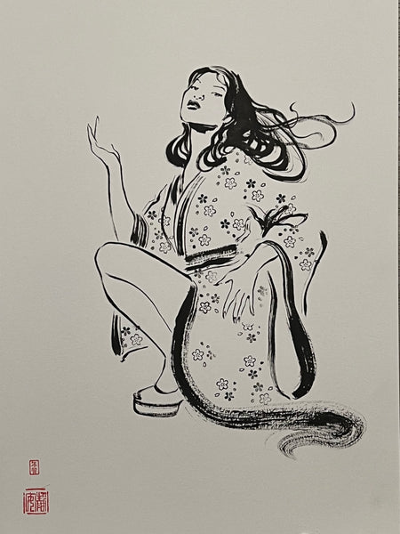 David Mack Original Art Brush & Ink Illustration 1