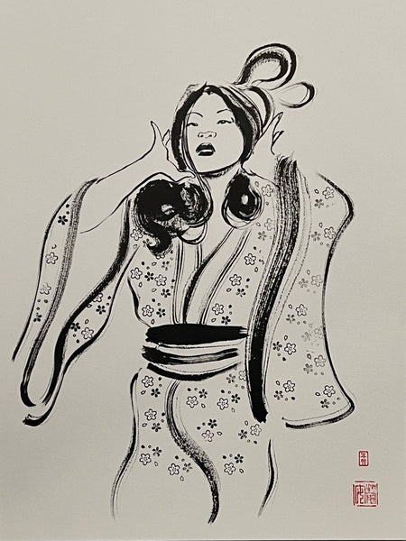 David Mack Original Art Brush & Ink Illustration 2