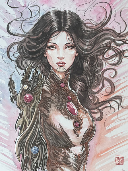 David Mack Original Art Witchblade #13 Cover Final Painting