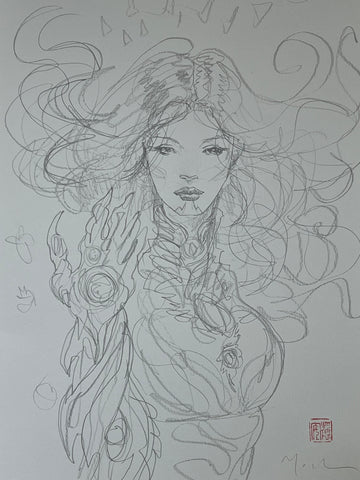 David Mack Original Art Witchblade #13 Cover Pencils Prelim