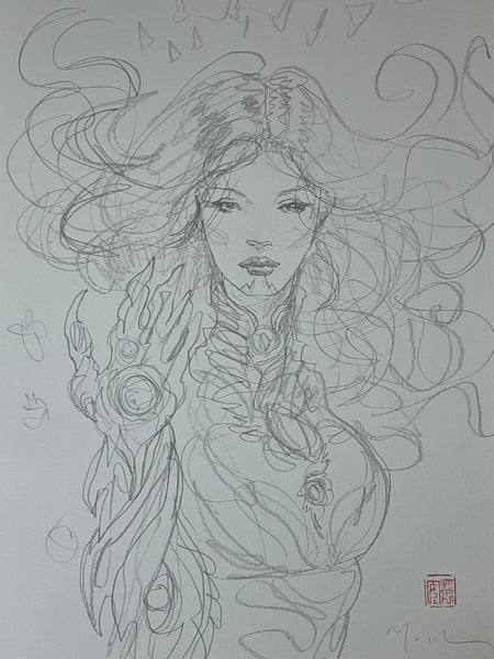 David Mack Original Art Witchblade #13 Cover Pencils Prelim