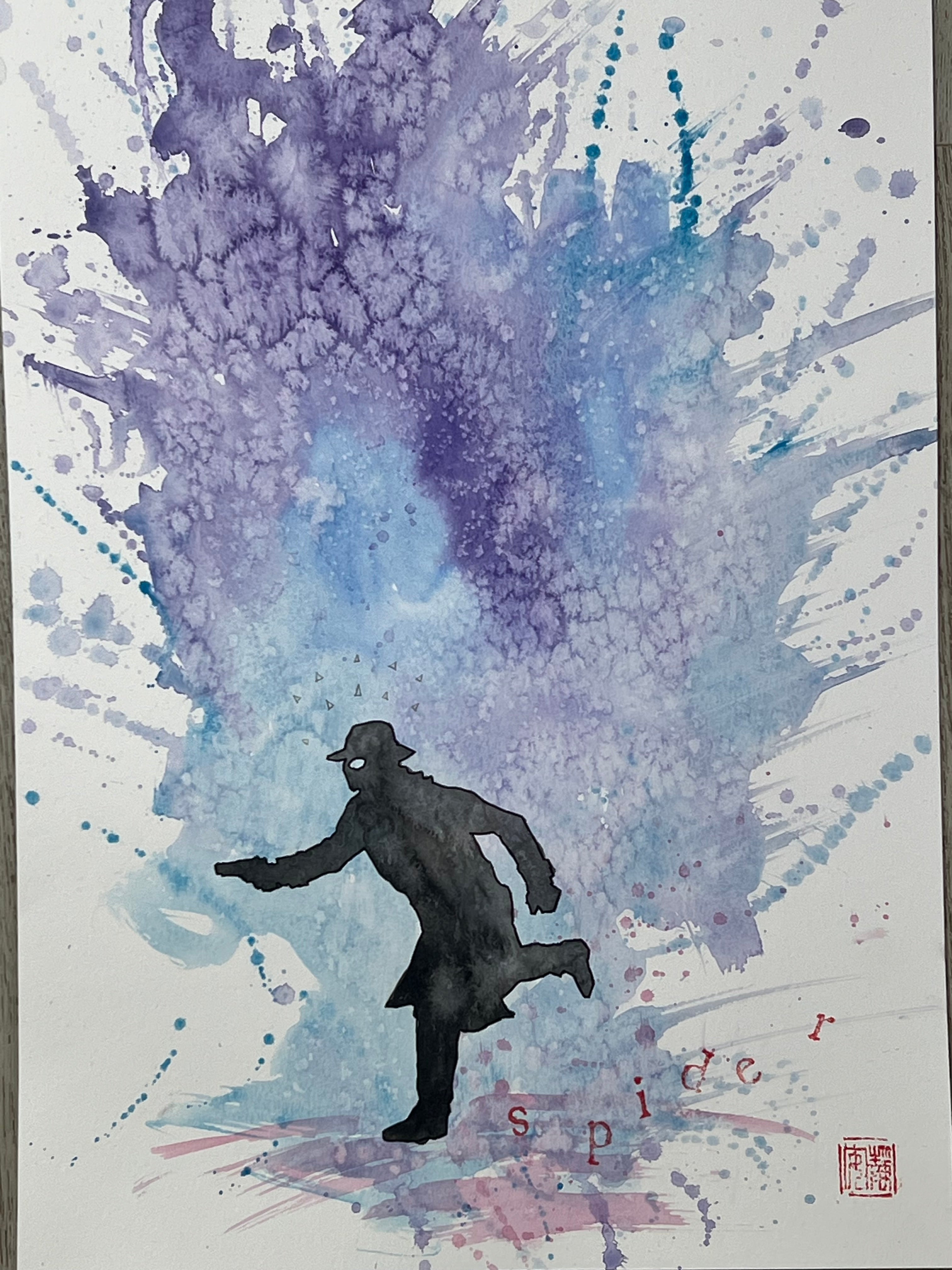 David Mack Original Art Spider-Man Noir #1 Cover (includes 3 pieces of original art - see more photos)