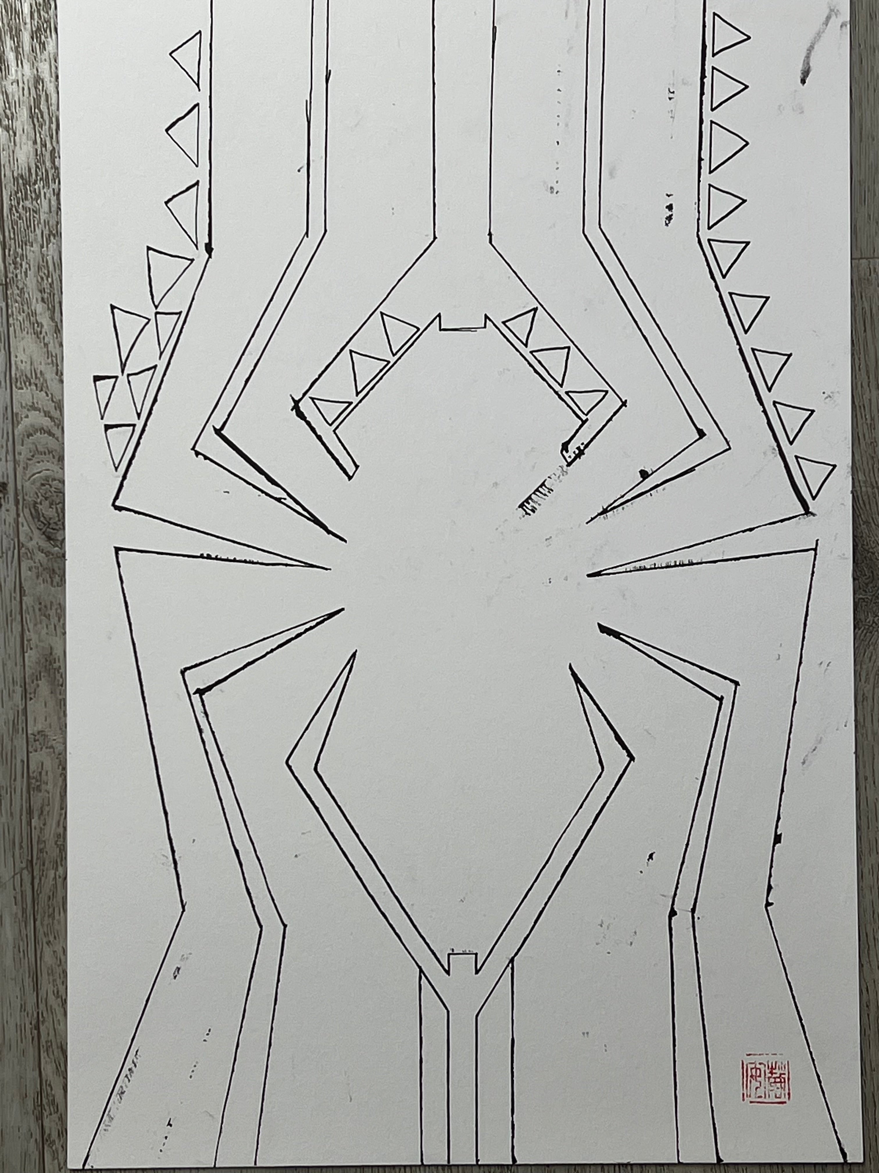 David Mack Original Art Spider-Man Noir #1 Cover (includes 3 pieces of original art - see more photos)