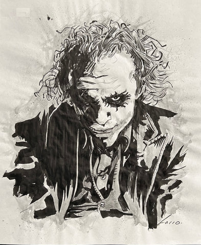 Viktor Farro Original Art Heath Ledger Joker