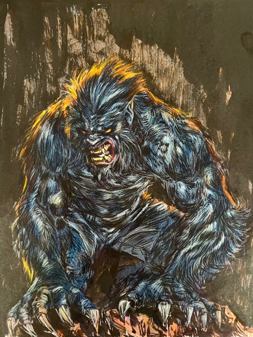 Viktor Farro Original Art Beast Illustration