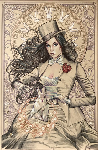 Fred Ian Original Art Zatanna Art Nouveau Collection