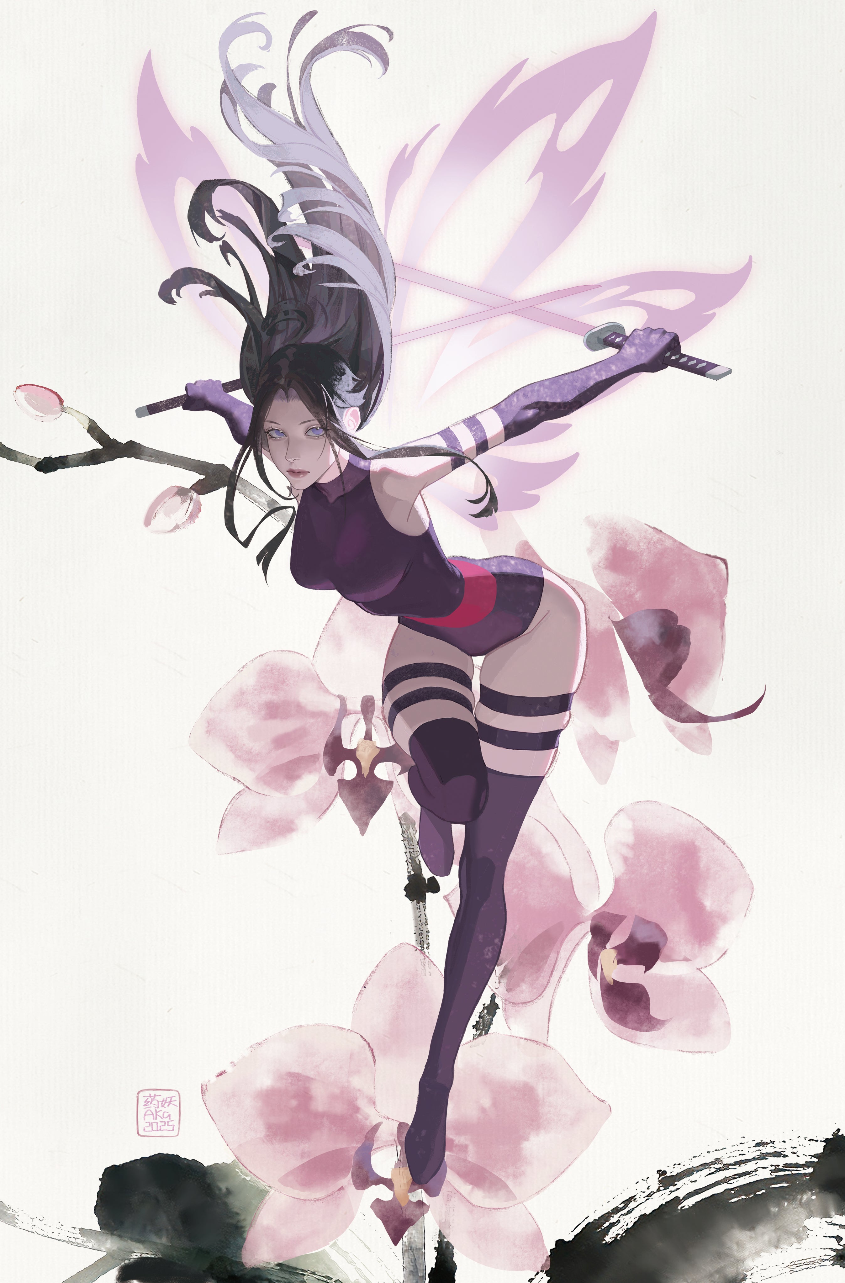 AKA Original Art Psylocke: Ninja #3 Cover