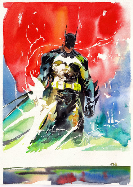 Ito Original Art Batman Illustration