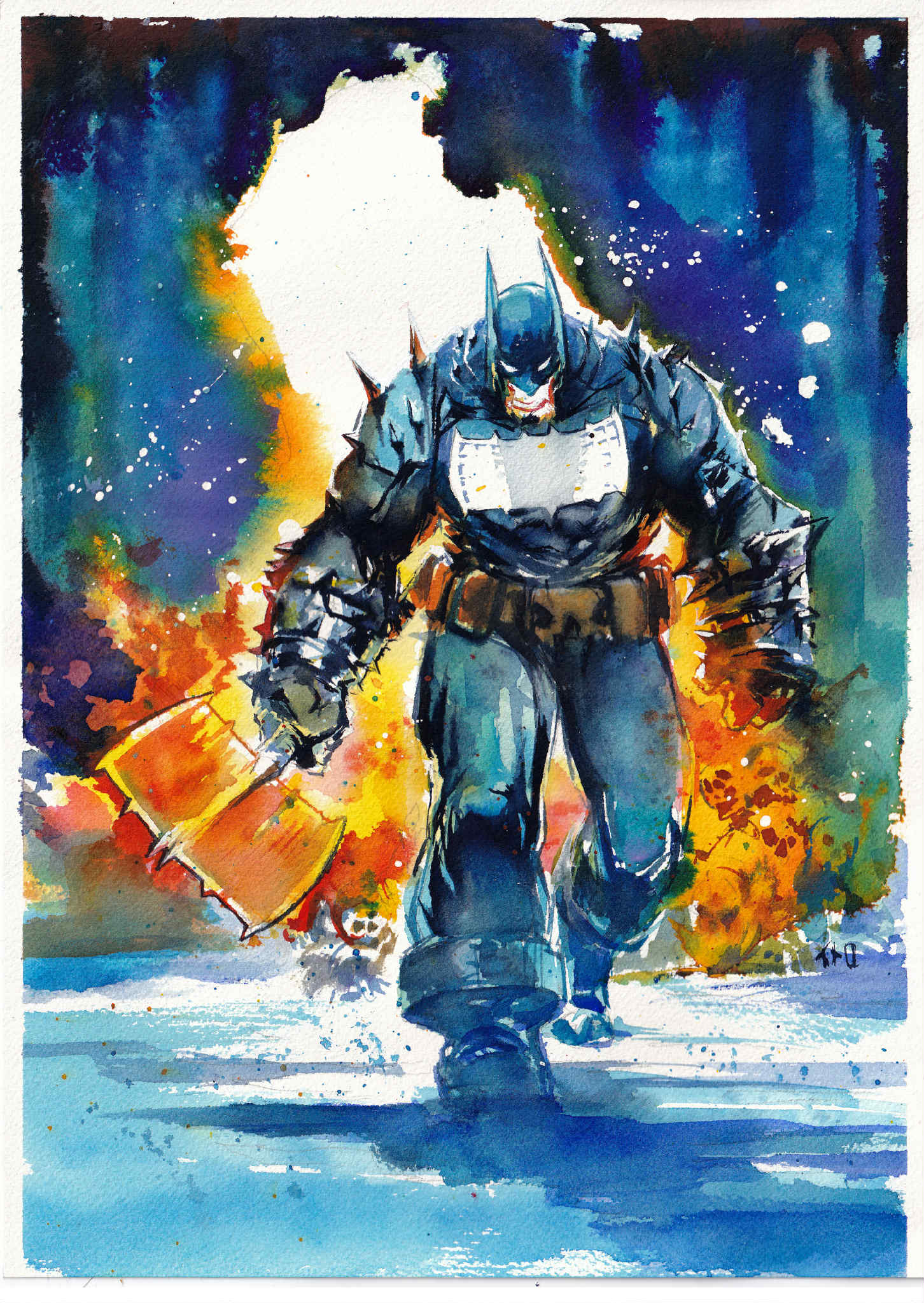 Ito Original Art Absolute Batman Illustration